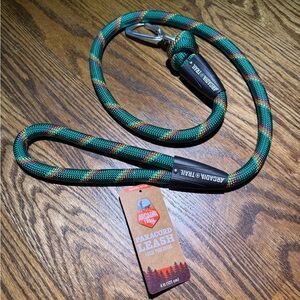 Arcadia Trail Paracord Rope Leash- Green 4ft (121 cm) New